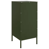 Sideboards 2 pcs Olive Green 36x39x79 cm Steel 843021