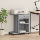 Printer Stand with Wheels Grey Sonoma 60x40x68.5 cm 840644