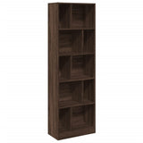 Bookcase Brown Oak 57x28.5x174 cm Engineered Wood 847995