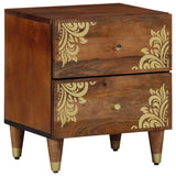 Bedside Cabinet with Drawer 2 pcs Honey Brown 40 x 33 x 46 cm 4018735