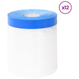 Masking Film with Adhesive Tape 12 pcs Transparent and Blue 42033253