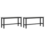 Dining Bench 2 pcs Grey Sonoma 100 x 32.5 x 48.5 cm 873757