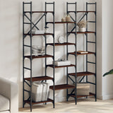 Bookshelf Brown Oak 127.5x28.5x172.5 cm Engineered Wood 838872