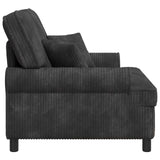XXL Armchair with Cushions Dark Grey 1.5 Lines Fabric 42043498