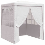 Professional Party Tent with Side Walls 2.5x2.5 m White 90 g/m 48518