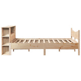 Bed Frame without Mattress 150x200 cm King Size Solid Wood Pine 3323296