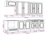 Kitchen Unit KALMAR 8 pcs Artisan Oak Engineered Wood 3438202