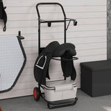 Saddle Trolley Foldable Black Steel 172502