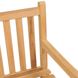 Garden Bench Natural Teak Solid Teak Wood Medium Durable 316622