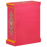 Sideboard Solid Mango Wood Pink Hand Painted 244839