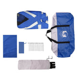 Pool Tent with Removable Fly & Mesh Walls Azure Blue 618x532 cm 4100628