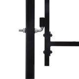 144362 Garden Gate "Woerden" Steel 1x4 m Black