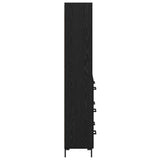 Highboard Black Oak 69.5 x 34 x 180 cm Engineered Wood 3416093