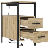 Bedside Cabinet Sonoma Oak 30 x 48 x 61 cm Engineered Wood 859412