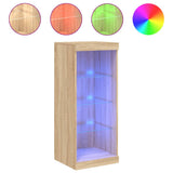 Sideboard with LED Lights Sonoma Oak 41x37x100 cm 836730