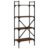 Bookcase 4-Tier Brown Oak 56x31,5x138,5 cm Engineered Wood 833342
