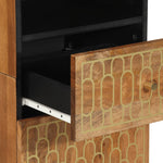 Bathroom Cabinet 38x33x160 cm Solid Wood Mango 358306