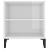 TV Cabinet High Gloss White 102x44.5x50 cm Engineered Wood 819606