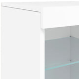 Sideboard with LED Lights White 123x37x67 cm 3209079