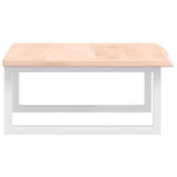 Basin Shelf Wall Mounted Steel and Solid Wood Oak 3302592