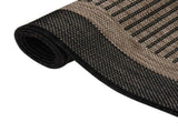 Outdoor Flatweave Rug 120x170 cm Dark Brown 340844