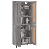 Highboard Grey Sonoma 69.5x34x180 cm Engineered Wood 3199703
