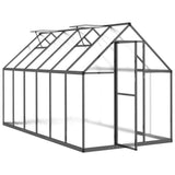 Greenhouse with Base Frame Anthracite 334x169x195 cm Aluminium 3266328
