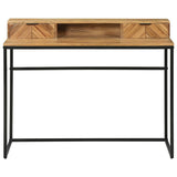Computer Desk with Drawer with Storage Brown 110 x 50 x 87 cm 374113