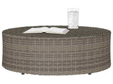 Outdoor Coffee Table Grey 68 x 30 cm Poly Rattan 42026920