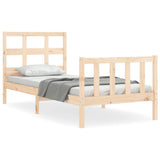 Bed Frame without Mattress 90x200 cm Solid Wood Pine 3192996