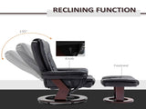 Recliner Chair With footstool, Recliner Armchair up to 130kg Weight Capacity, 135&deg Reclining T3398P343225