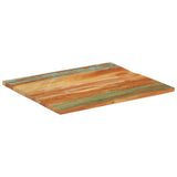 Rectangular Table Top 70x80 cm 25-27 mm Solid Reclaimed Wood 286060