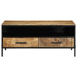 Coffee Table with Drawer Brown 90 x 50 x 40 cm Solid Mango wood 4019636