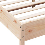 Bed Frame without Mattress 160x200 cm Solid Wood Pine 3216363