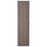 Garden Storage Cabinet Brown 65x45x172 cm PP Wood Look 151240