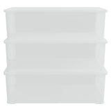 Plastic Storage Boxes 3 pcs 25 L Stackable 154988