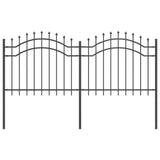 Garden Fence Woerden Grey 240 x 140 cm Powder-coated steel 42003959