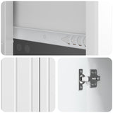 Sideboard High Gloss White 66 x 34.5 x 91.5 cm Engineered Wood 894399