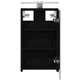 Bathroom Mirror Cabinet Black Oak 30 x 10.5 x 50 cm 889016
