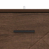 Bedside Cabinet Brown oak 38 x 38 x 66 cm Engineered wood 883381