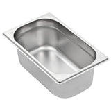 Gastronorm Containers 8 pcs GN 1/4 100 mm Stainless Steel 50902