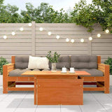 Garden Table Wax Brown 100x50x75 cm Solid Wood Pine 844910