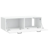 Wall-Mounted TV Cabinet White 98 x 41 x 30 cm Engineered Wood 899035
