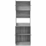 Kitchen Cabinet Grey Sonoma 60x50x180 cm Engineered Wood 3276642
