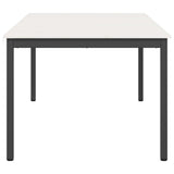 Dining Table White 200 x 100 x 75 cm Solid Pine Wood 3416326