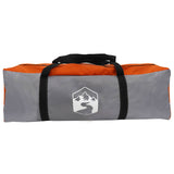 Cabin Tent Grey and Orange 12-Person Polyester and Steel 42028573
