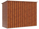 Garden Sheds Brown 203 x 85.5 x 200 cm Metal 42011304