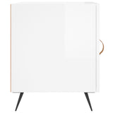 Bedside Cabinets 2 pcs High Gloss White 40x40x50 cm Engineered Wood 827505