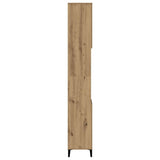 Bathroom Cabinet Artisan Oak 30x30x190 cm Engineered Wood 857106