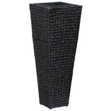 Raised Beds 3 pcs Water Hyacinth Black 45570